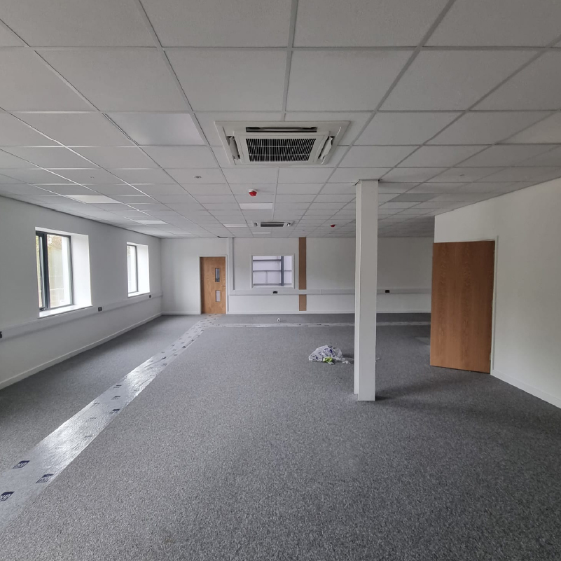 Splitting an industrial unit and creating office space