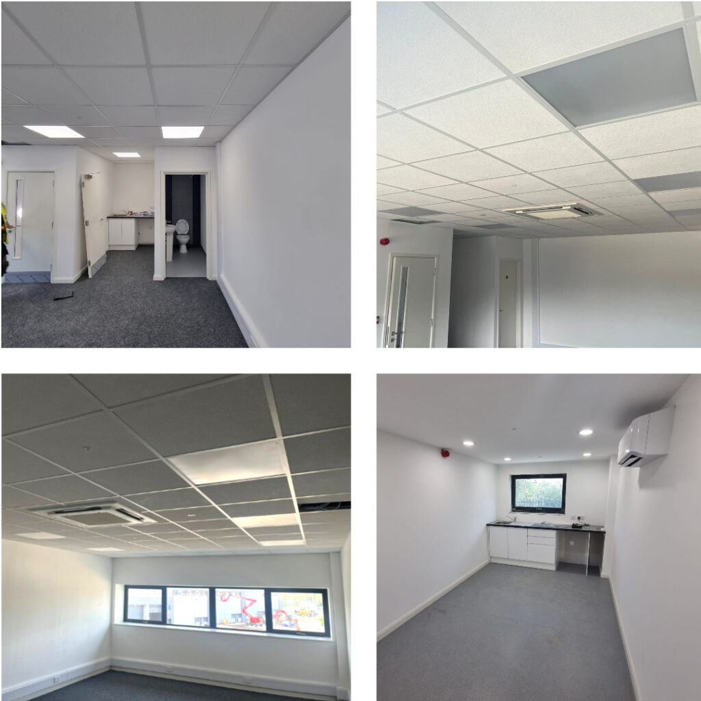 internal grid ceiling office fit out