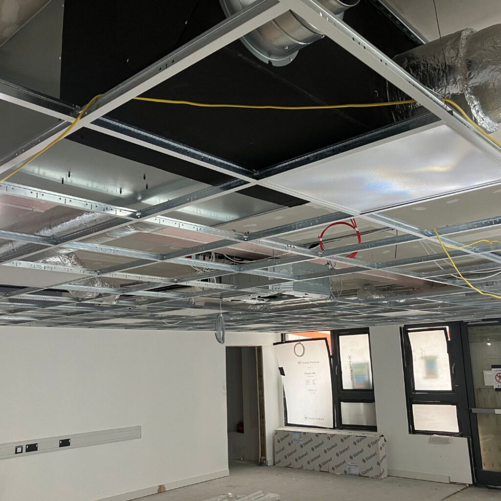 grid ceiling chadwell academy romford drylining